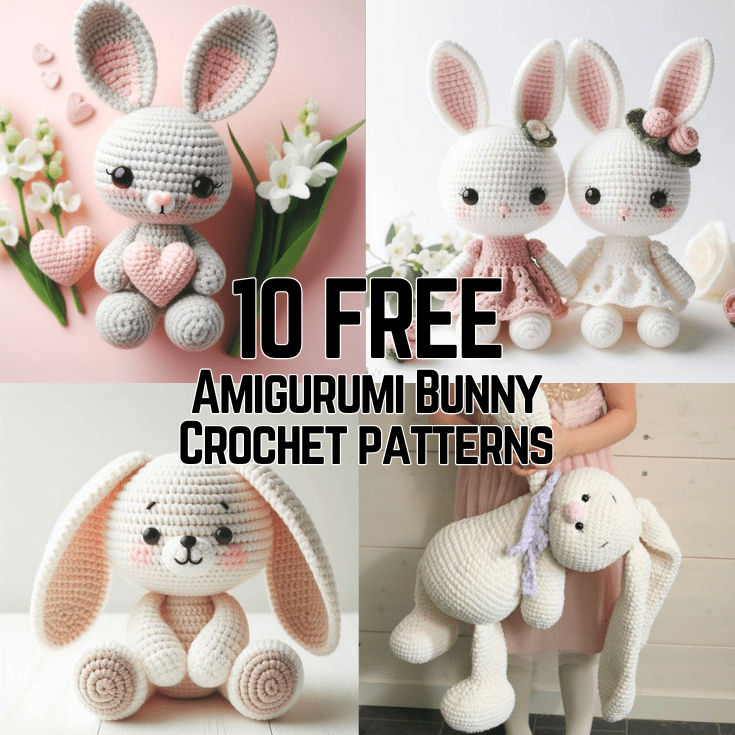 10 Supercute Amigurumi Bunny FREE Crochet Patterns!