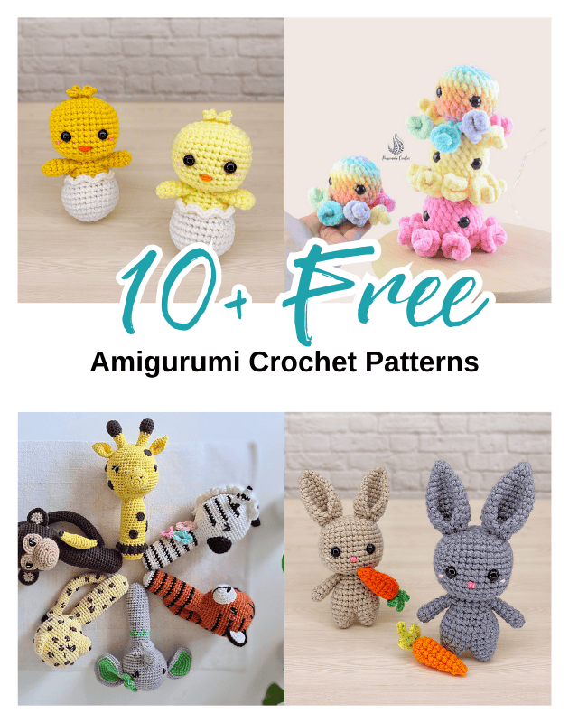 10 Supercute Amigurumi FREE Crochet Pattern!