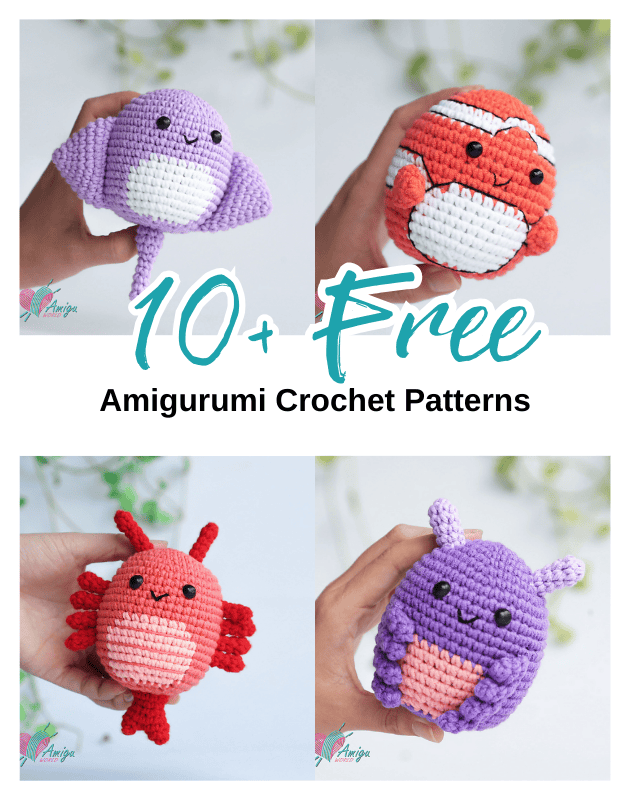 10 Cute FREE Amigurumi Animals Crochet Pattern!