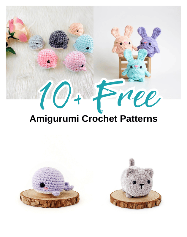 10 Cute FREE Amigurumi Animals Crochet Pattern!